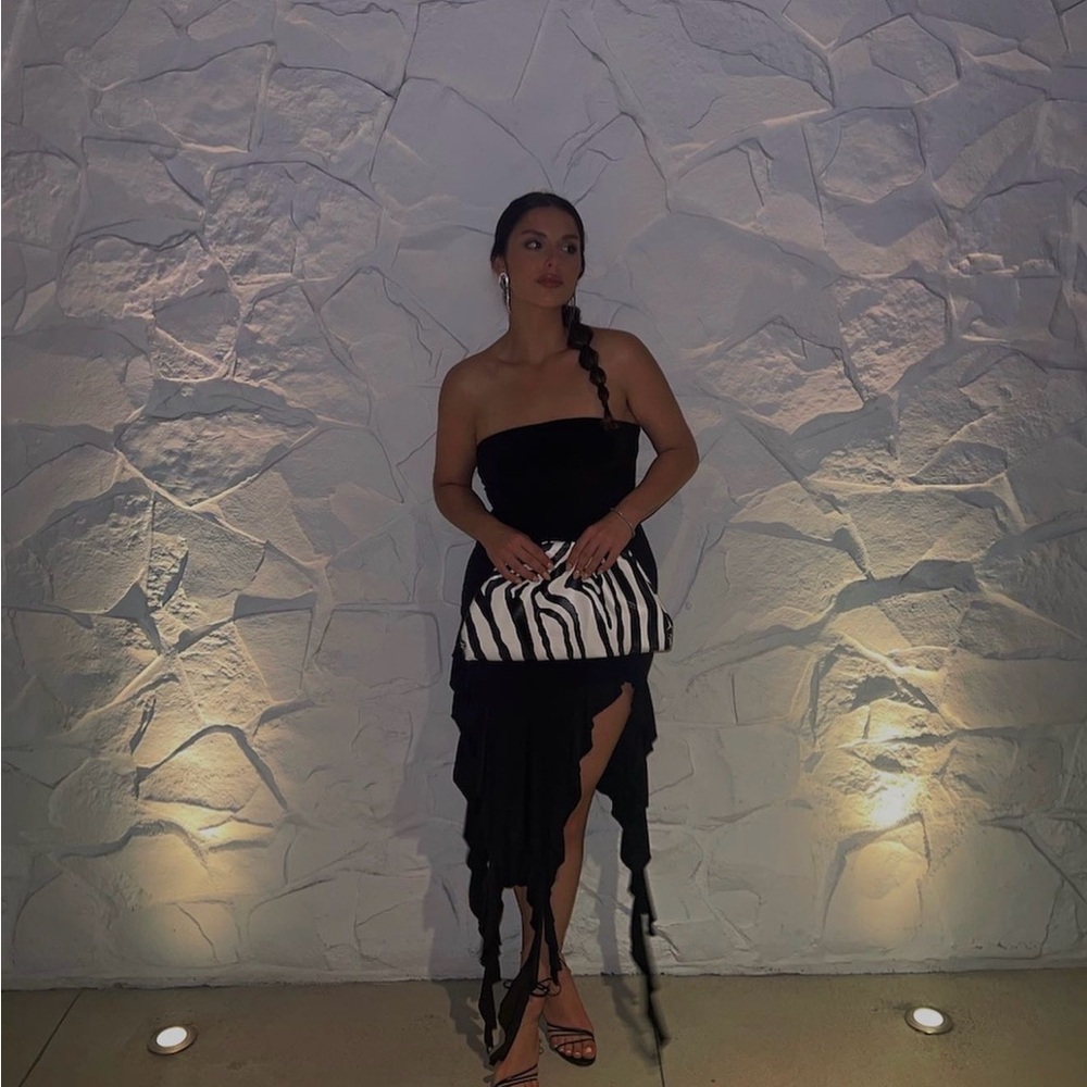 Boutique Black Strapless Dress